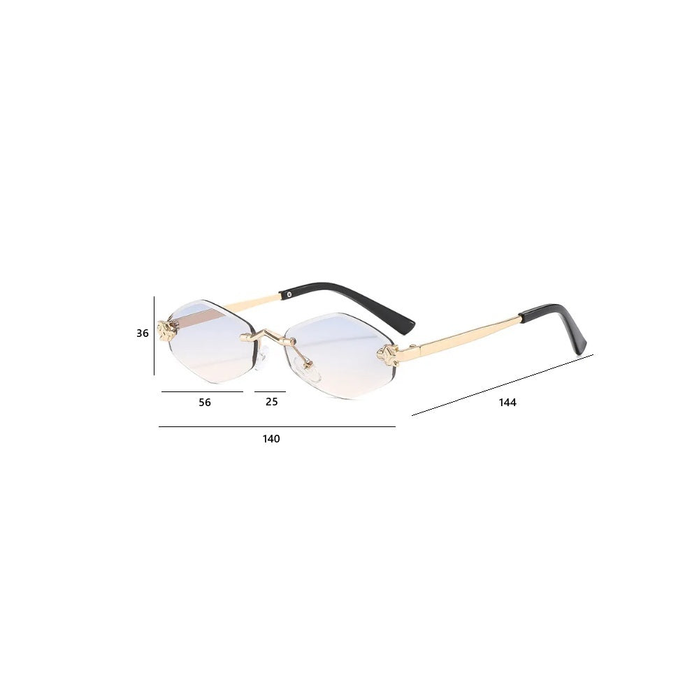 AAVA – Lunettes hexagonale sans monture ultra légère - Femme